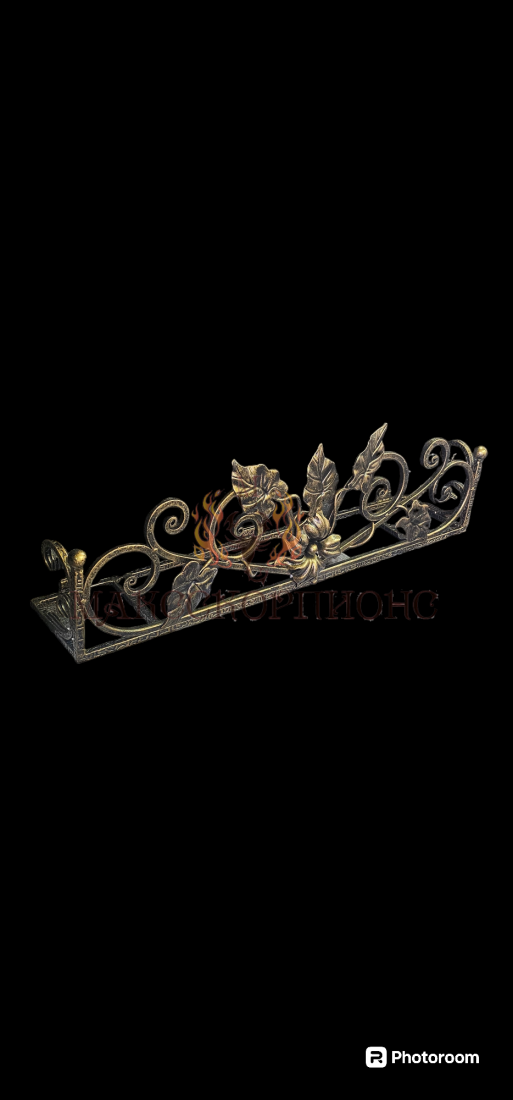 Цветочница кованая на окно "ЛЮКС" - в золоте 